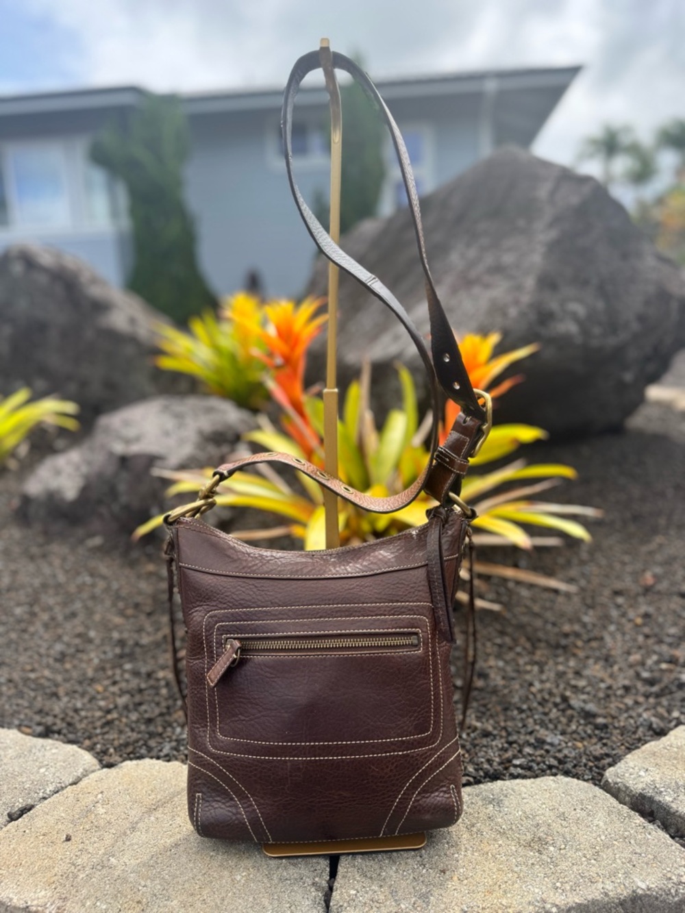 Coach 2006 Soho Legacy Vintage Brown Leather Crossbody Bag Style 10398 - Picture 3 of 15